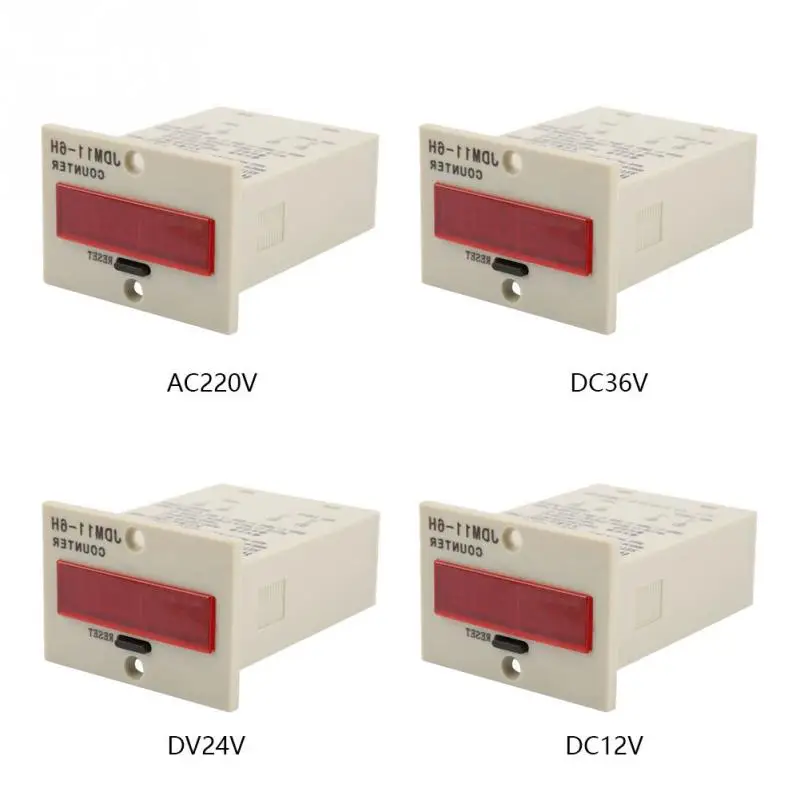JDM11 6H 6 цифр Дисплей электронный счетчик AC220V / DC36V DC 24V 12V Высокое качество|Счетчики|