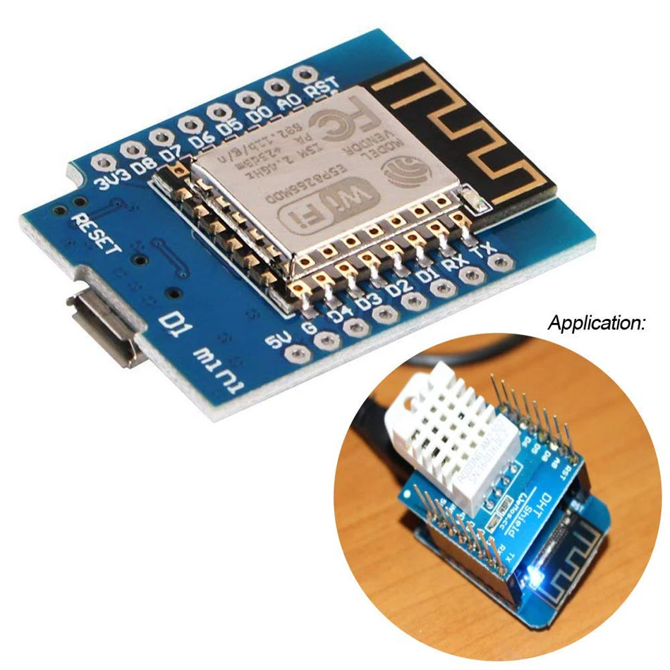 ESP8266 ESP-12 ESP12 ESP-12F Mini Module D1 WiFi макетная плата Micro USB 3 V на основе ESP-8266EX 11 Digital Pin |