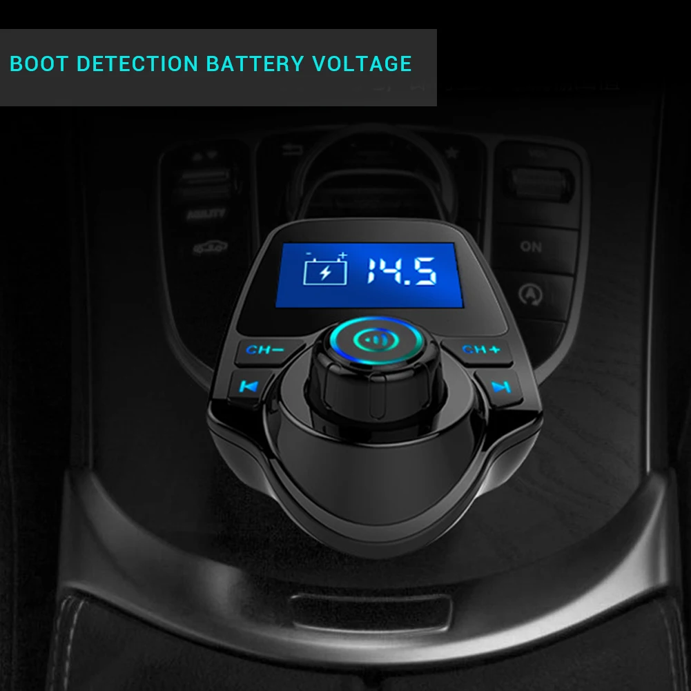 Автомобильный MP3 плеер с большим экраном и Bluetooth fm передатчик функцией громкой