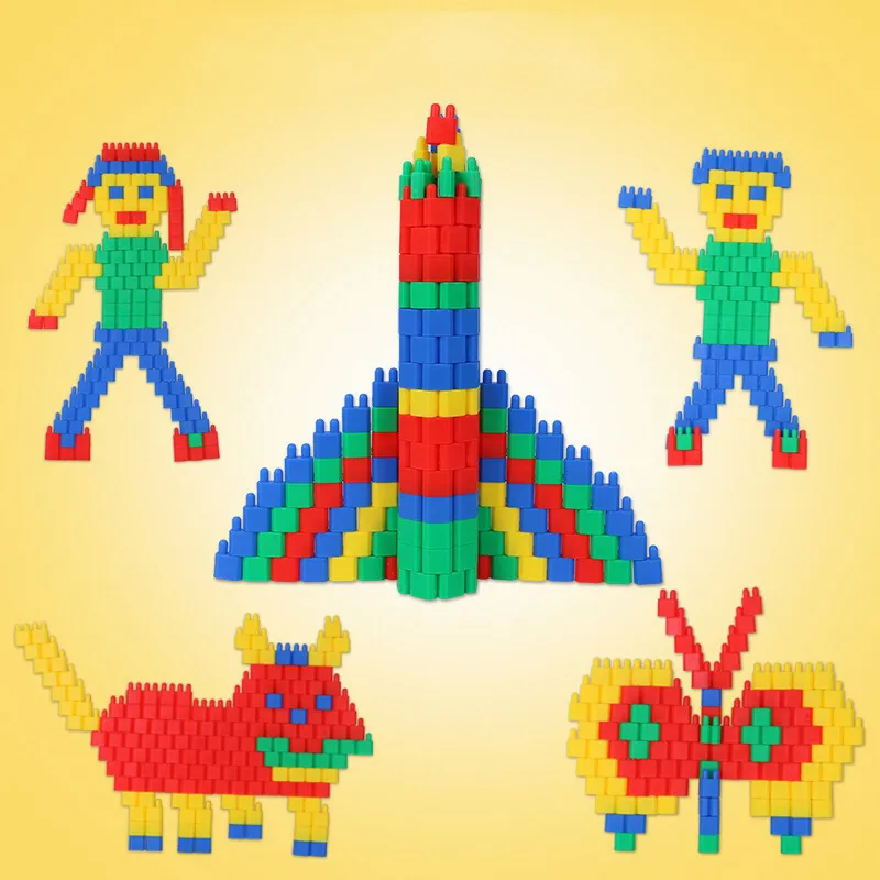 

400Pcs Kids DIY Assembling Building Blocks Bricks Educational Toys Children Plastic Blocks Toys Christmas Gift