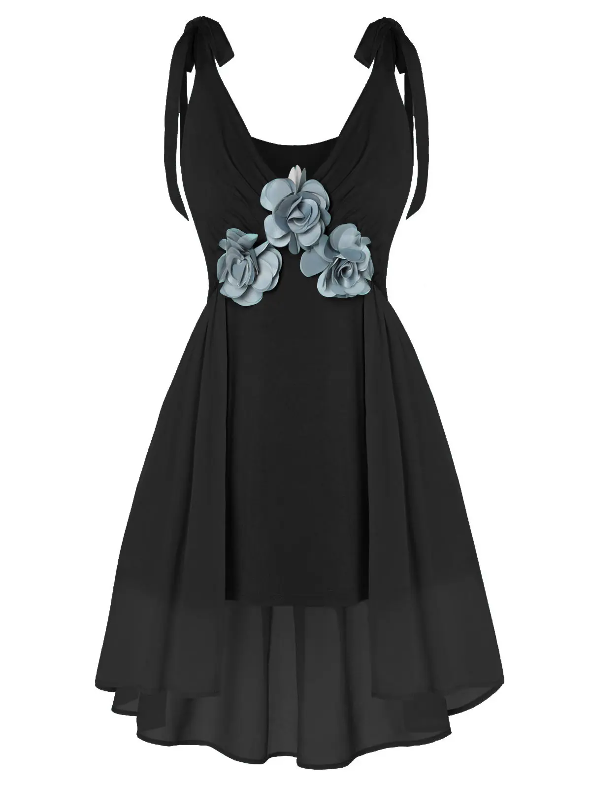 Wipalo Summer Fashion Women Tank Top Plus Size Plunge Flare Casual Sleeveless Flowers Long Ladies Tops Tees Big | Женская одежда