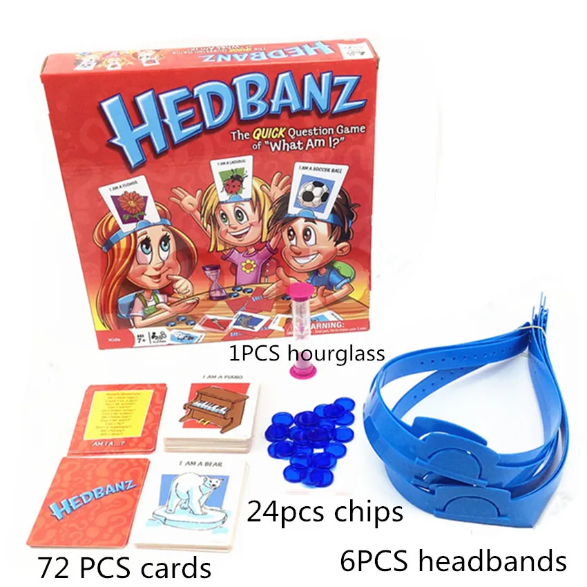 

Hedbanz Game Children Parents Party Games The Quick Question of What am I Cards Board Game Novelty Toys Funny Gadgets