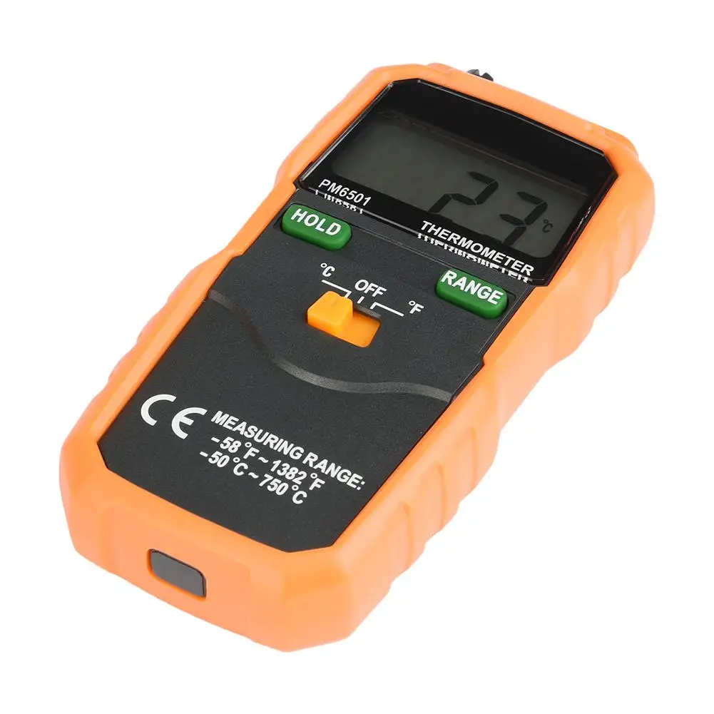 Цифровой ЖК термометр PEAKMETER PM6501 K инструмент для тестирования температуры 2000