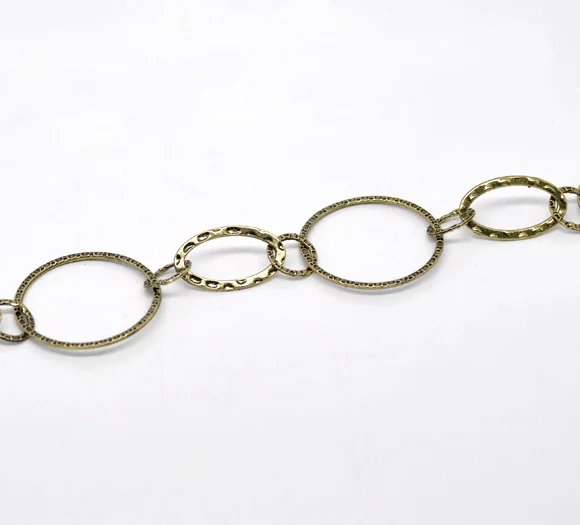 DoreenBeads 1 шт бронзовый тон круглая овальная цепочка Ожерелье м (B14298) Иу | Украшения и