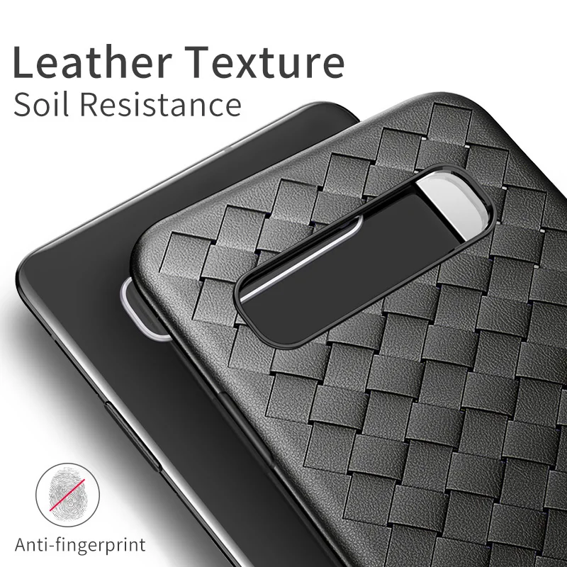 Msvii Phone Case for Samsung S10 Silicone Cover Galaxy Plus Back Covers Leather Funda |