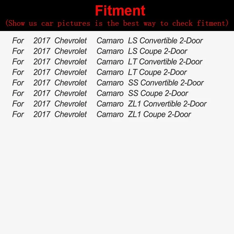 Боковые юбки из ПП фартук для Chevrolet Camaro 2017 Coupe 2 боковых двери цвет задний