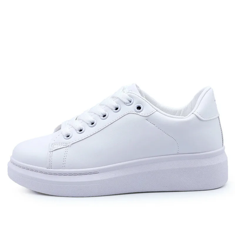 2019 Spring New Fashion Children Small White Shoes Kids All-match Soild Color Thick Durable Increased Bottom | Детская одежда и