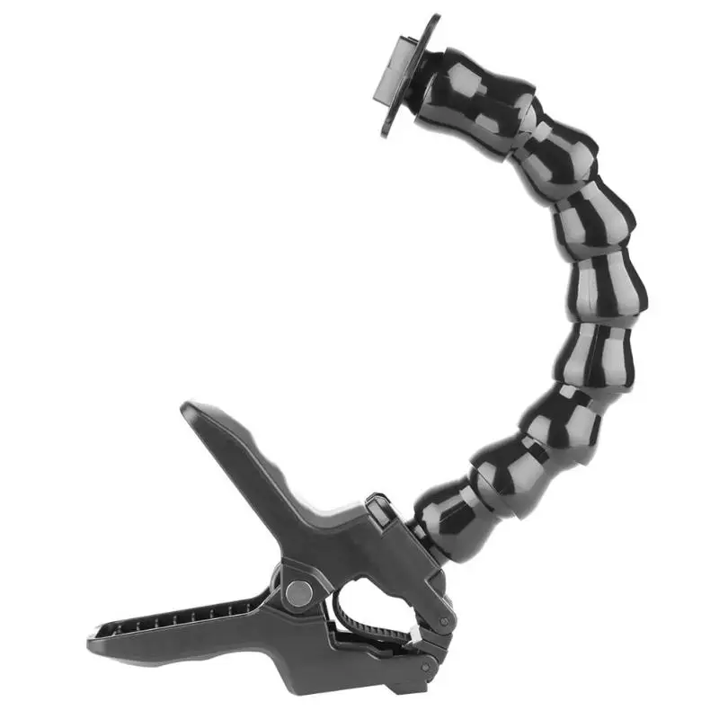8 Sections Gooseneck Adjustment Jaws Flexible Clamp Mount Holder Clip for GoPro Hero 7 6 5 For Go Pro Action Camera Accessories |