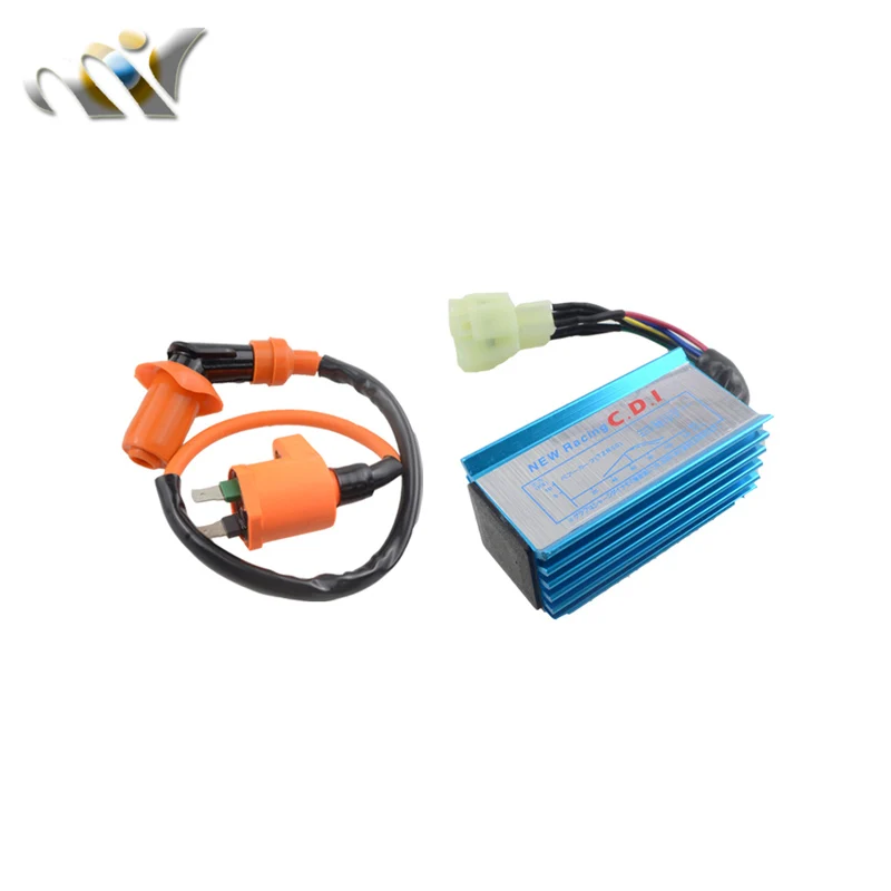 MOFO высокопроизводительный 6 контактный AC Racing CDI Box + Катушка зажигания для GY6 50cc 125cc