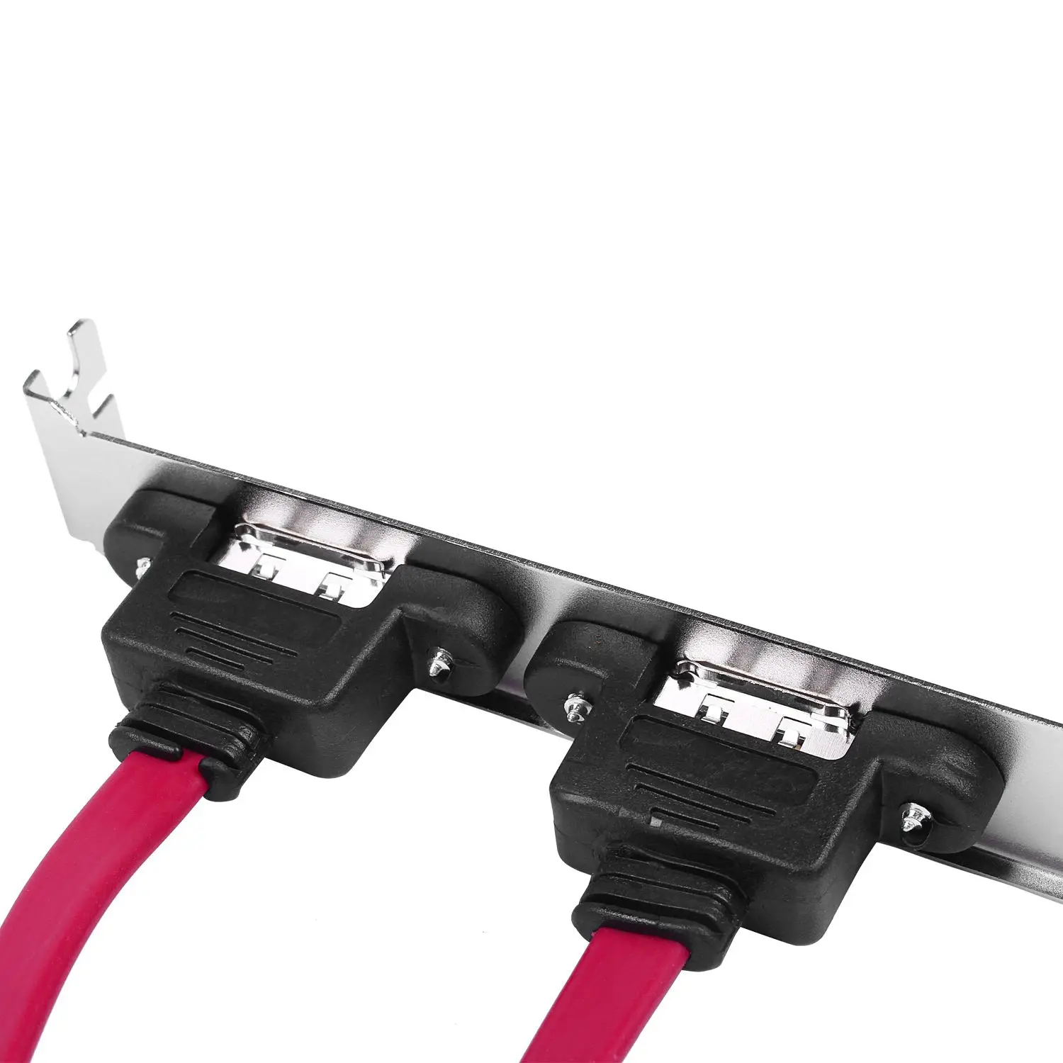 2 eSATA + 4 Pin держатель с питанием Порты и разъёмы девушки SATA кабель|Кабели для