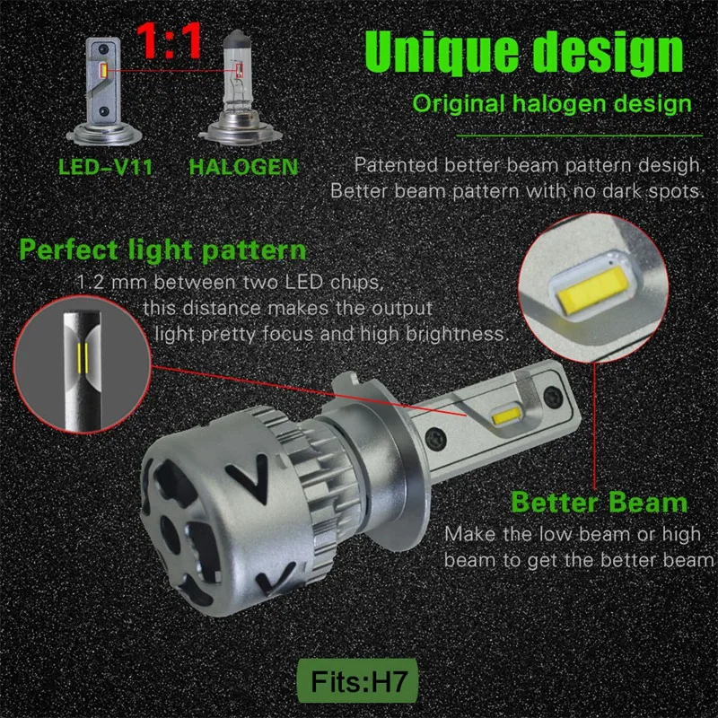 Новые продукты нового поколения автомобильные лампы Led H1 H3 H8 H9 H4 H7 H11 9012 880 881 9008 H13