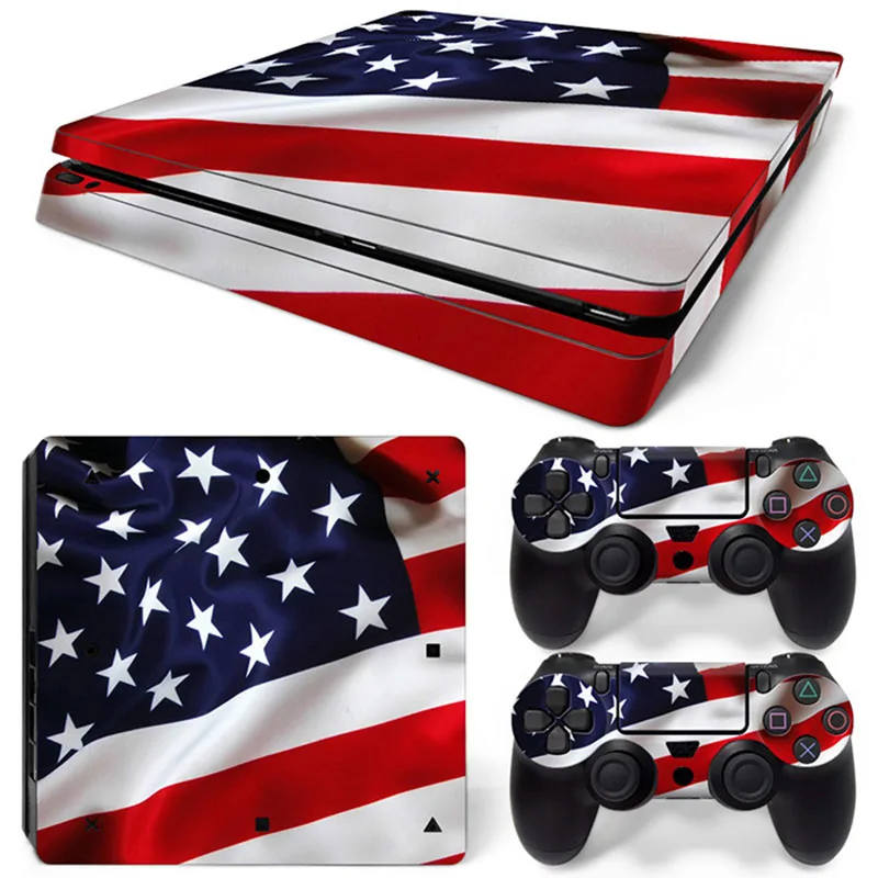 Модная Виниловая наклейка для sony Play Station 4 тонкая консоль PS4 тонкие наклейки на