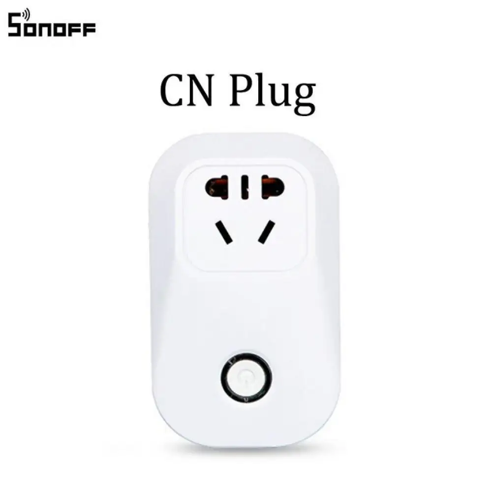 Интеллектуальный выключатель света Sonoff S20 EU UK US штекер Wi Fi розетка с выключателем