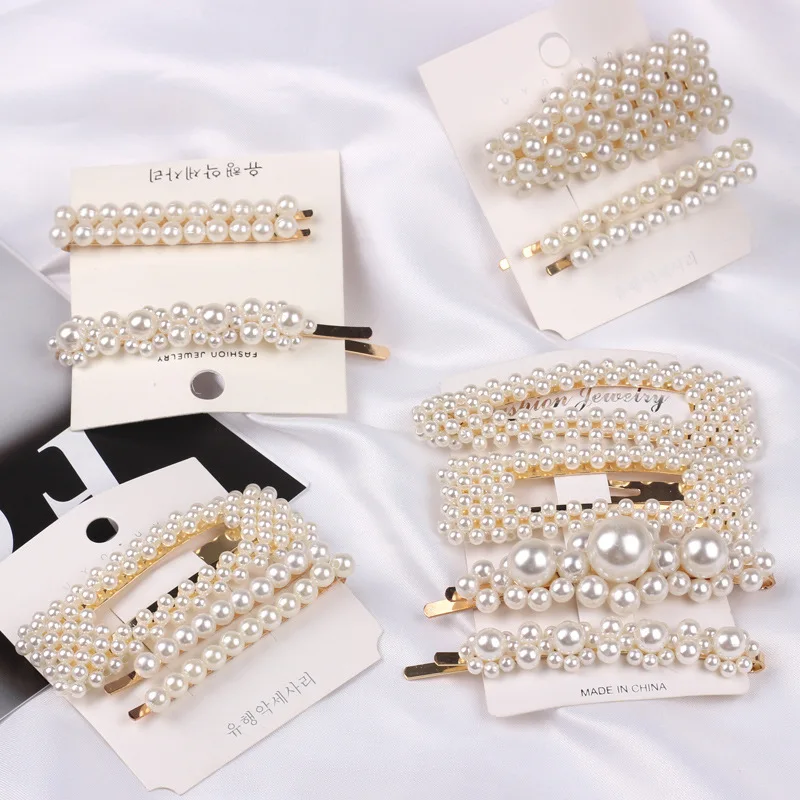 Hair Clips For Girls Metal Hairpins With Pearls Pins Jewelry Accessories CS311 |