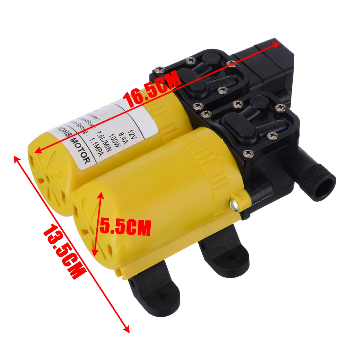 Mayitr мини Электрический водяной насос DC 12V 80W авто высокого давления мембранный