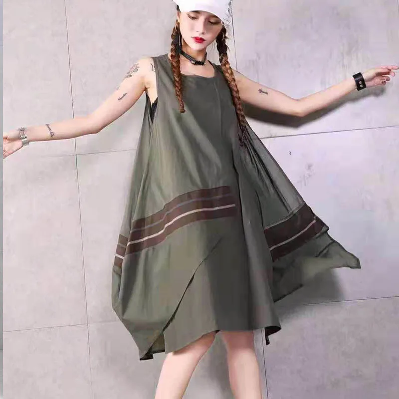 Женское свободное платье с круглым вырезом повседневное Длинное Платье До