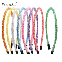 candygirl children glitter headband for girls fashion simple sequins headband hair hoop party wholesale hair accessories