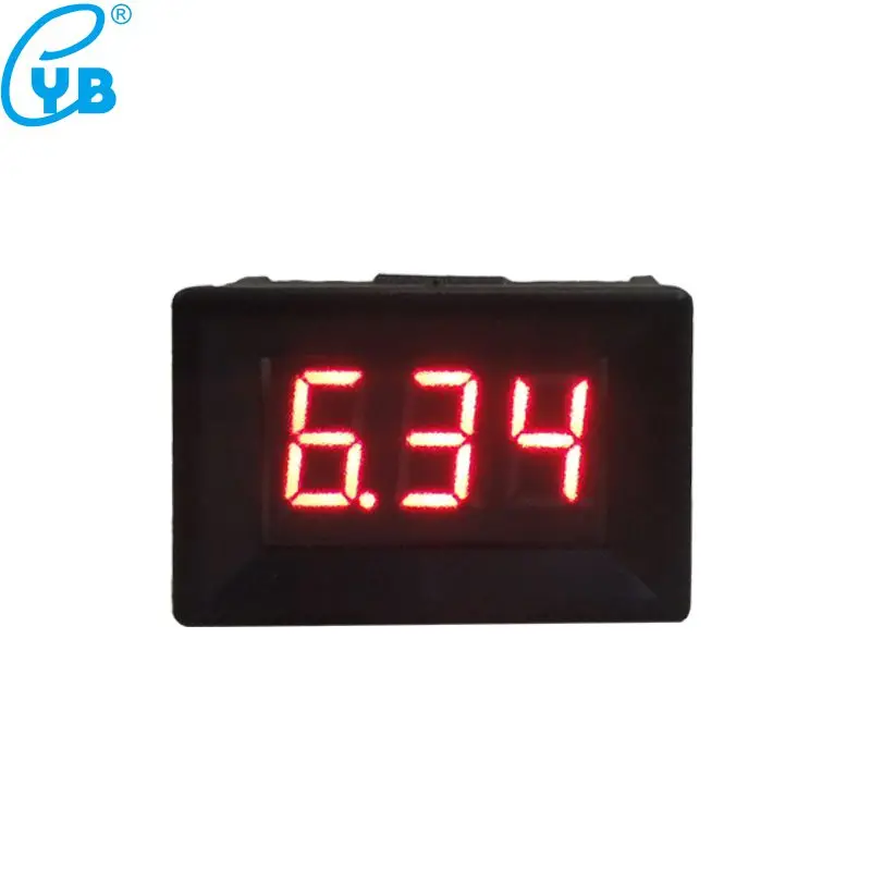 Вольтметр постоянного тока YB21 2 5 30 В светодиодный вольтметр Мини измеритель