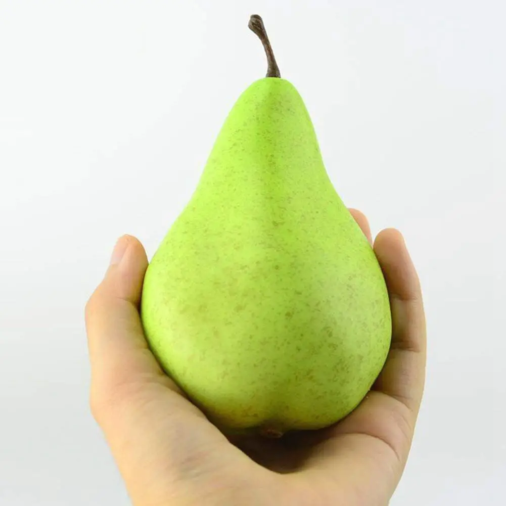 4 лучшие искусственные зеленые груши декоративные Fruit 4x3 дюймов|Искусственные