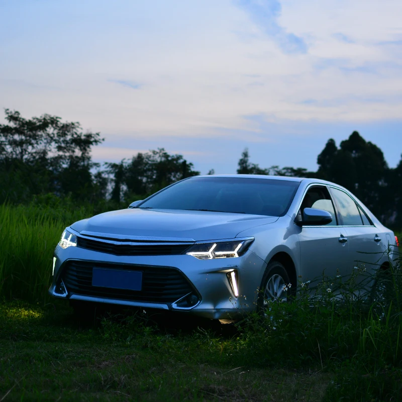 Фара в сборе для Toyota Camry 2015 светодиодный дневные ходовые огни сигнал поворота