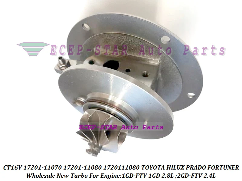 Турбокартридж CHRA CT16V 17201-11070 17201-11080 1720111070 1720111080 для TOYOTA HILUX PRADO FORTUNER 1GD-FTV 1GDFTV 1GD 2.8L |