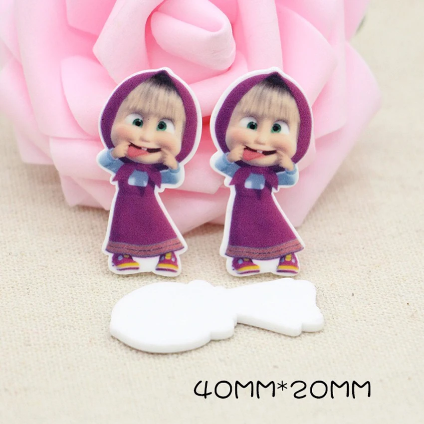 10 шт./лот мультяшный плоский задний каучук DIY аксессуары для
