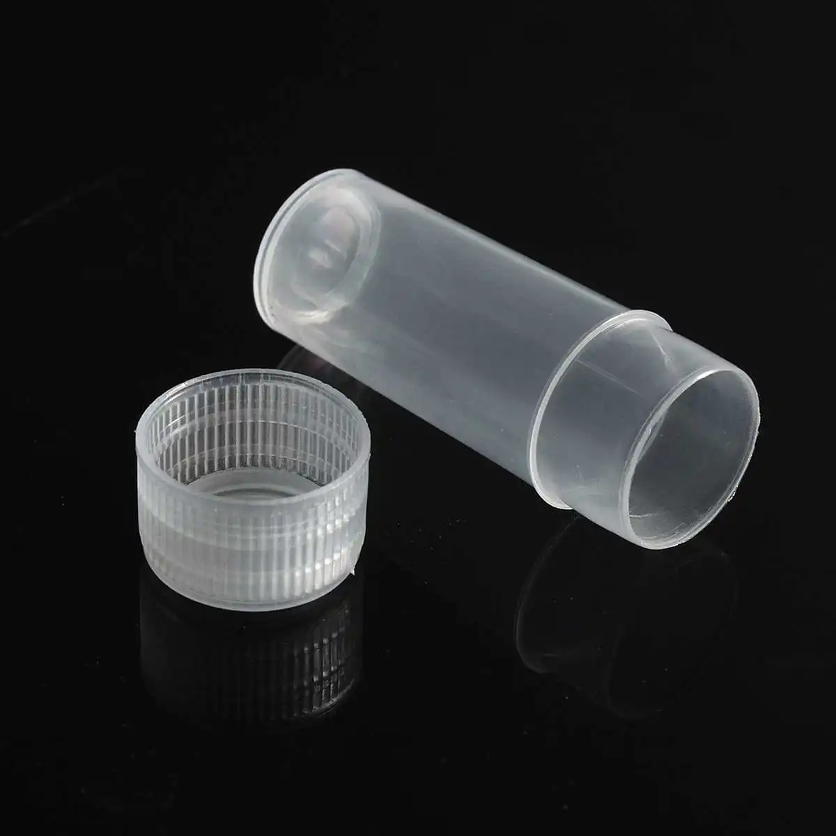 

200pcs 5ml Plastic Test Tubes Vials Sample Container Powder Craft Screw Cap Bottles for Office School Chemistry Supplies