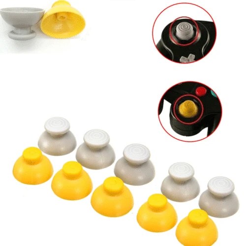 10 шт. колпачки для джойстика замена резиновые Gamecube 5 наборов|Запасные части| |