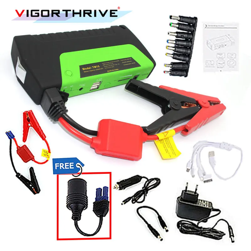 

Portable Power Bank Car Charger Mini Emergency Starting Device booster for Petrol car 600A battery 12V starter Car Jump Starter