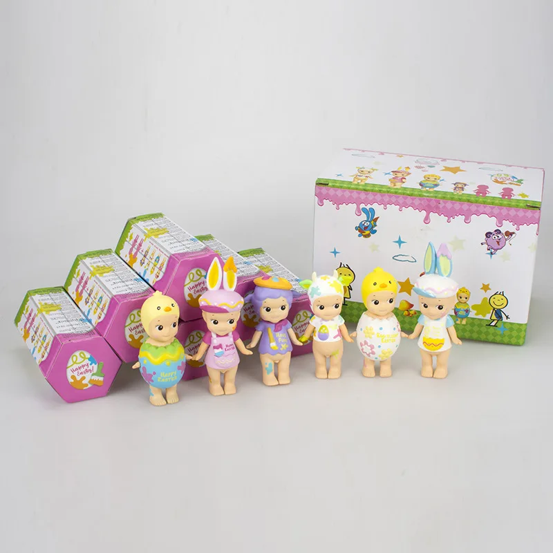 6 шт. Sonny Angel Мини Набор фигурок happy easter серия 2018 Kewpie Детские куклы милые игрушки