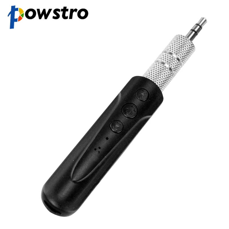 Powstro Беспроводной Bluetooth 4 1 аудио приемник адаптер 3 5 мм Hands Free AUX для наушников