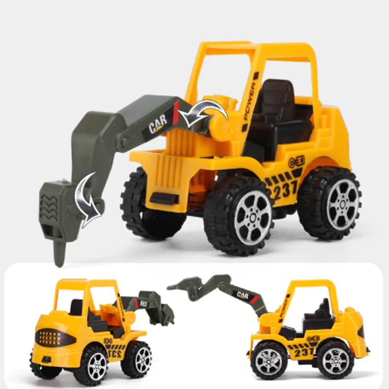 6 Pcs Kid Vehicle Truck Model Engineering Diecast Construction Toy High Quality |