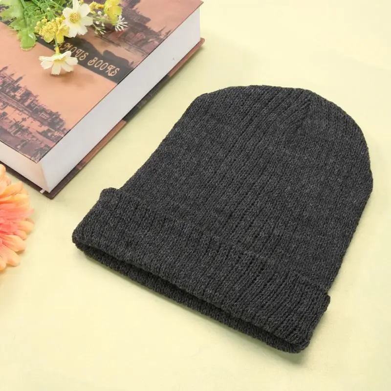 Мужская Slouch Slouchy Beanie вязаная зимняя шапка с черепом для сноуборда шапки
