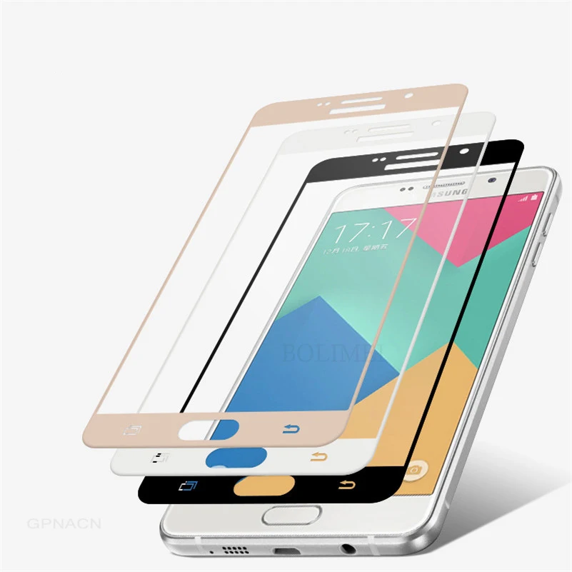 9H полное покрытие закаленное стекло для Samsung Galaxy A8 2018 A6 + A3 A5 A7 J7 2017 Защитное J3 J4 J5 J6