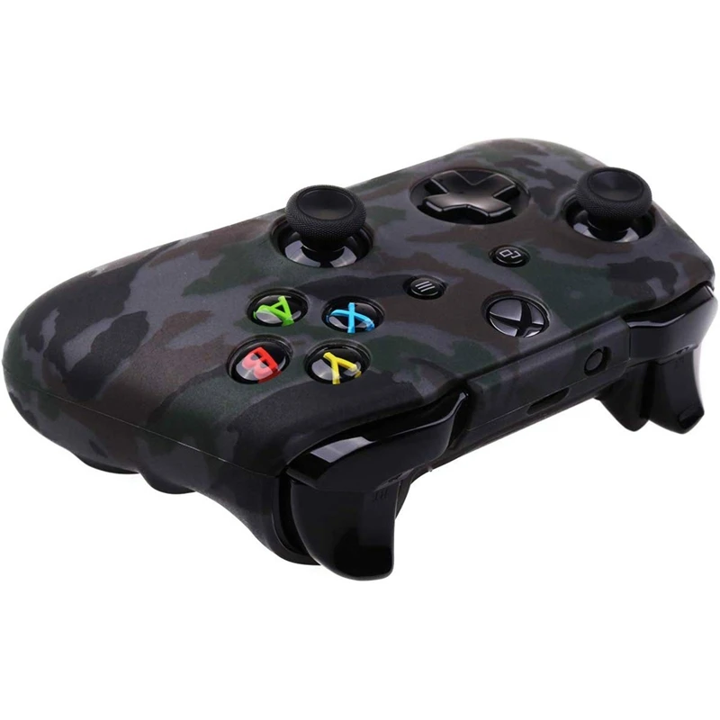 Водопроводный Камуфляжный силиконовый чехол для microsoft Xbox One X и Xbox One S контроллер X 1(серый) с Pr