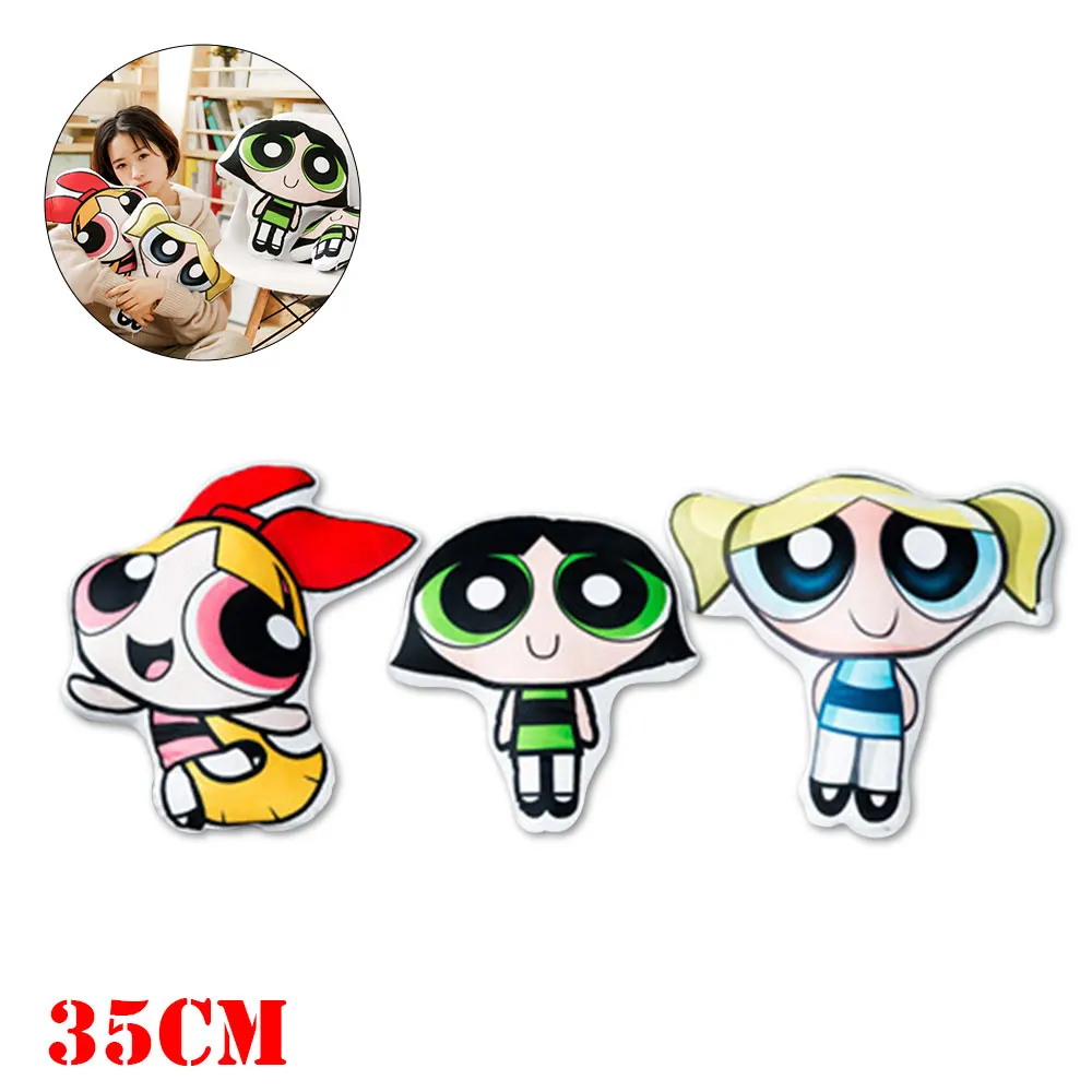 FINETOYS 14 &quotThe Powerpuff для девочек пузырьки из мультфильма мягкая подушка обнимающая