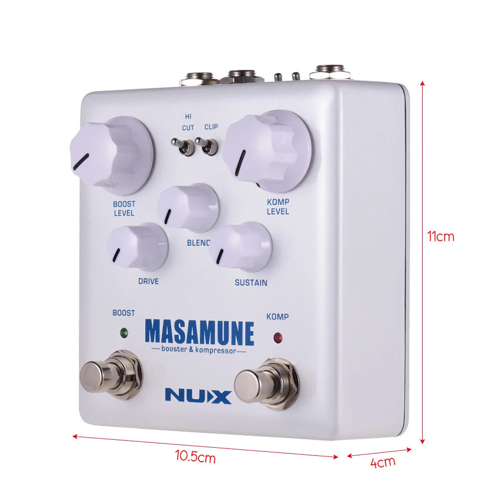 Педаль для гитарных эффектов NUX MASAMUNE усилитель и компрессор аналоговый педаль
