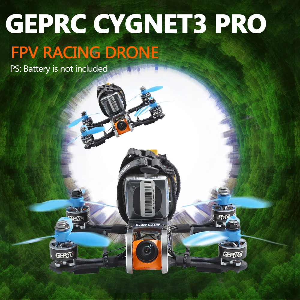 Гоночный Дрон GEPRC Cygnet3 Pro 145 мм FPV с камерой 1080P 3600KV двигатель Frsky XM + приемник 48CH F4 1507