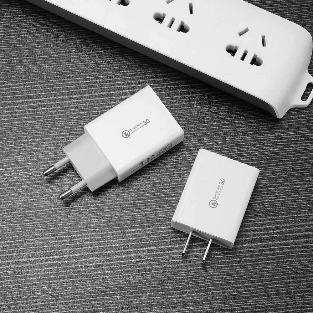 USB зарядное устройство быстрое 3 0 US EU штекер конвертер для iphone X 7 8 iPad Samsung S8 Huawei Xiaomi