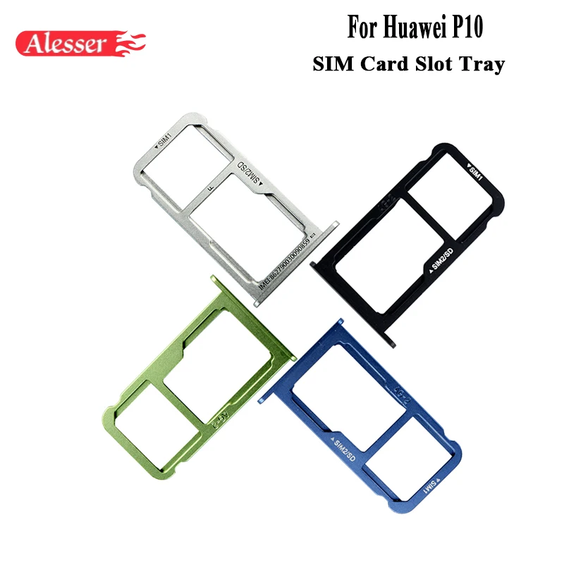 Alesser для huawei P10 SIM держатель карт лоток Замена слота часть разъем адаптера