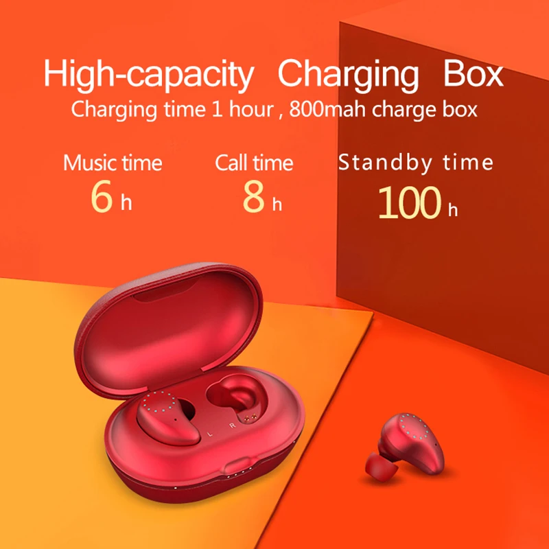 OKSJ C8 TWS наушники беспроводные Bluetooth стерео гарнитура с микрофоном беспроводной