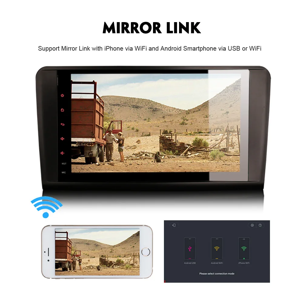 Автомагнитола 9 дюймов Android 8 1 спутниковая навигация DAB + радио Wi Fi 4G GPS OBD
