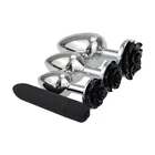 Анальная пробка из нержавеющей стали, 10 режимов, дилдо с бусинами, интимные игрушки для пар