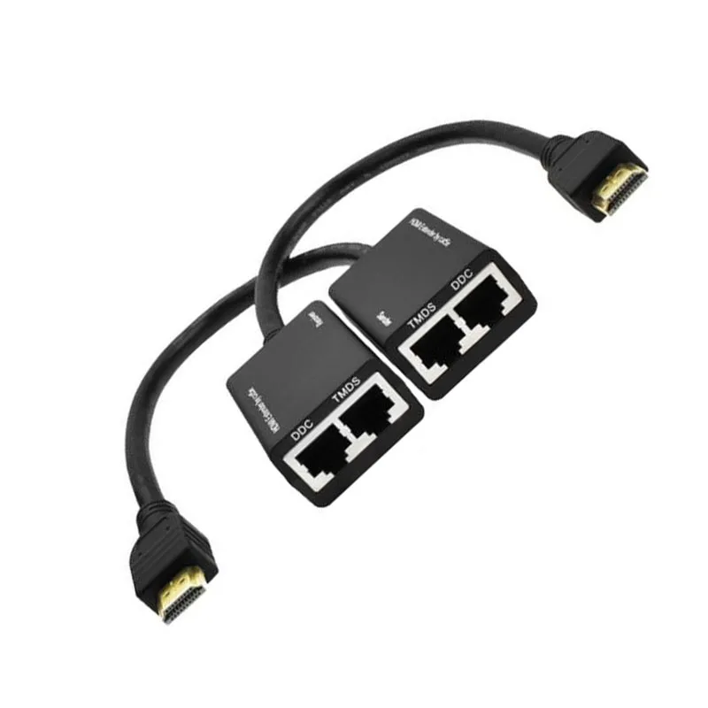 HDMI через RJ45 CAT5e CAT6 UTP LAN Ethernet расширитель ретранслятор поддерживает разрешение 1080p