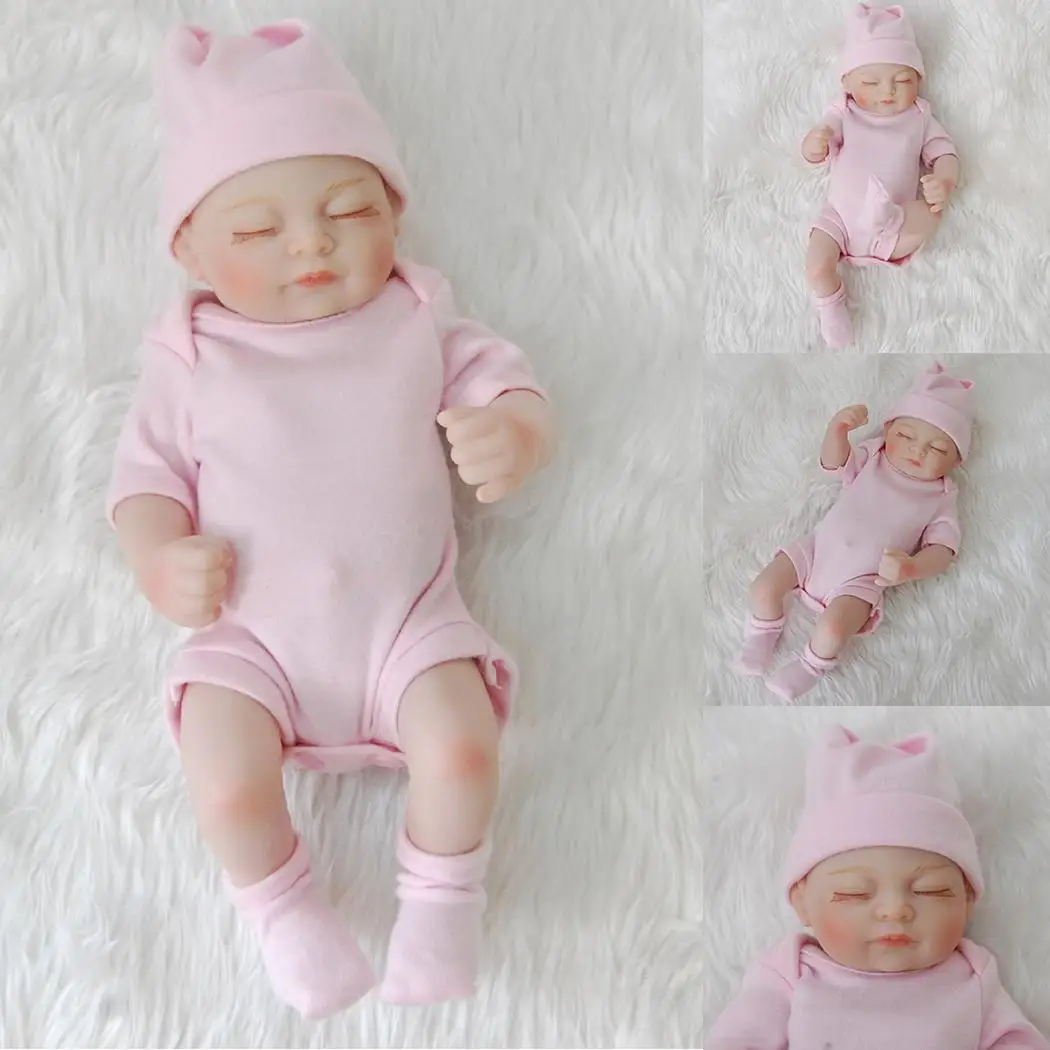 Мультяшная Мягкая силиконовая новорожденная кукла для новорожденных игрушка