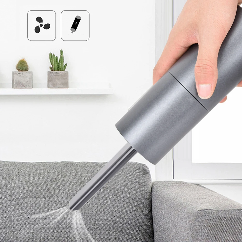 Черный перезаряжаемый портативный мини авто USB пылесос офисный Настольный