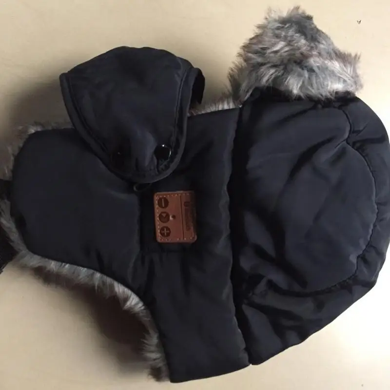 Шапка-шлем хлопковая зимняя с маской беспроводная Bluetooth-наушниками для верховой