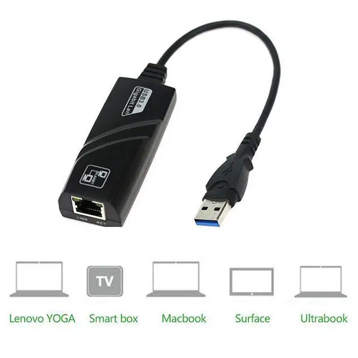 USB3.0 высокое Скорость передачи Gigabit Ethernet 10/100/1000 Мбит/с (20 см) Длина: 10 м/100 м/1000 м
