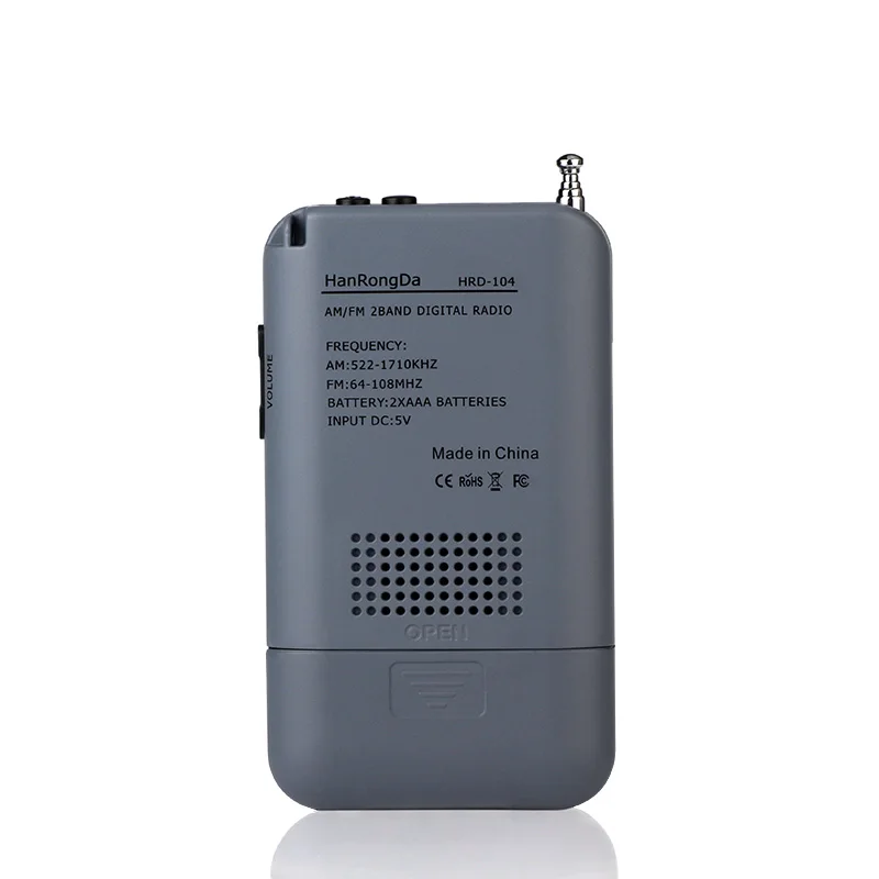 LEORY портативный мини цифровой FM/AM радио антенна динамик с будильником функция