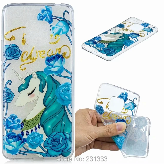 Мягкий ТПУ чехол с рельефным цветком для Huawei MATE 20 PRO 10 LITE NOVA 3 3I Enjoy 7 PLUS P Smart